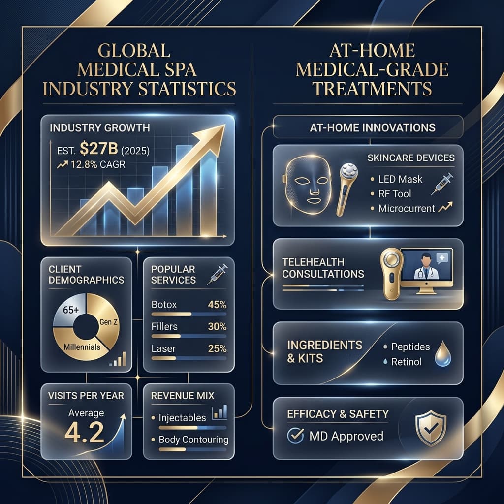 Medical Spa Industry Statistics 2026: 67% Prefer At-Home Treatments